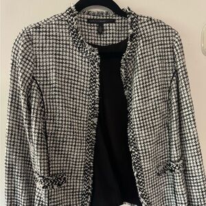 White House Black Market houndstooth blazer